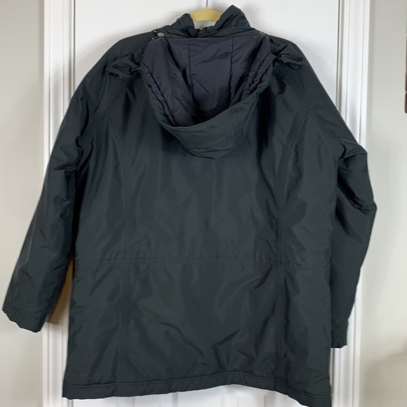 L.L.Bean ladies black Thinsulate hooded long sleeved winter jacket size Lg/XLg - Picture 10 of 12